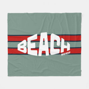 Manta Polar Beach Please Dusty Blue and Red