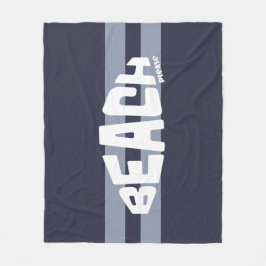 Manta Polar Beach Please Navy Blue and White