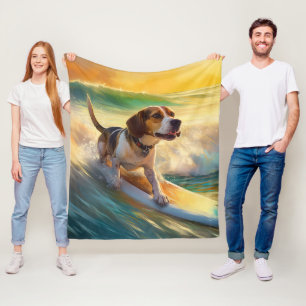 Manta Polar Beagle Beach Surfing Painting