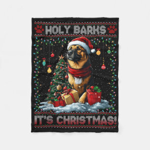 Manta Polar Beagle Christmas Tree Ilumina Decoraciones Perro L