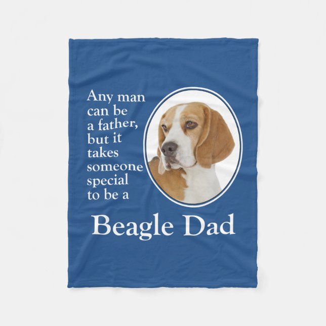 Manta Polar Beagle Dad Fleece Blanket (Anverso)