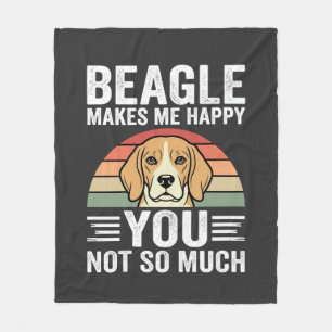 Manta Polar Beagle Me Hace Feliz Amante De Los Perros
