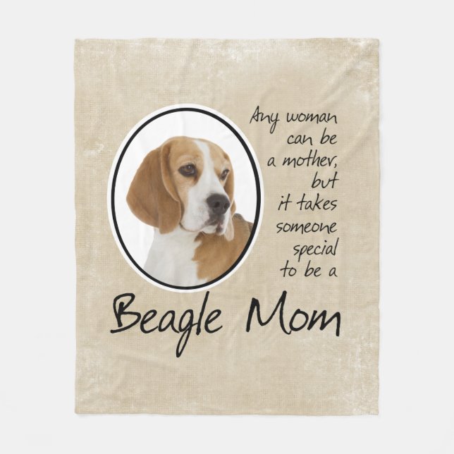 Manta Polar Beagle Mom (Anverso)