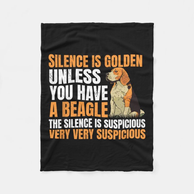 Manta Polar Beagle Pequeño olor Perro Caza Mascota Silencio de (Anverso)