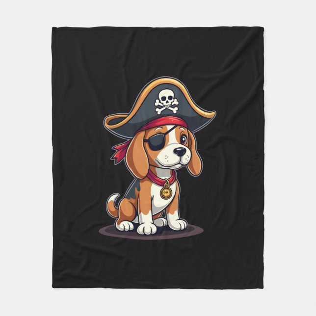 Manta Polar Beagle Pirate Costume Jolly Roger Bandera Cruz de  (Anverso)