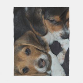 Manta Polar Beagle Puppies Fleece Blanket
