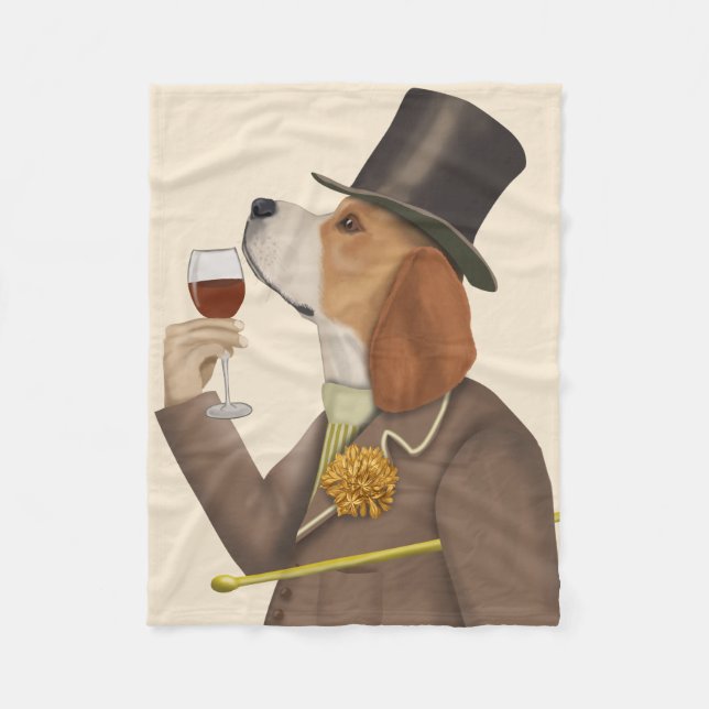 Manta Polar Beagle Wine Snob (Anverso)