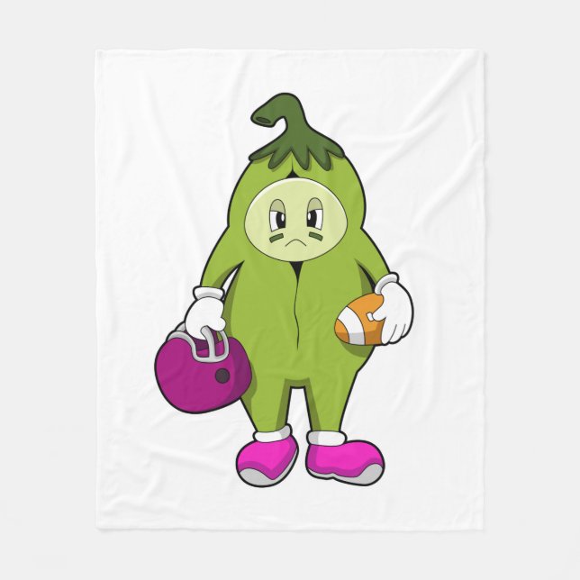 Manta Polar Bean en deportes de fútbol (Anverso)