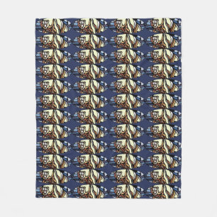 Manta Polar Bear Art Blanket Nativo Art Bear Blankets