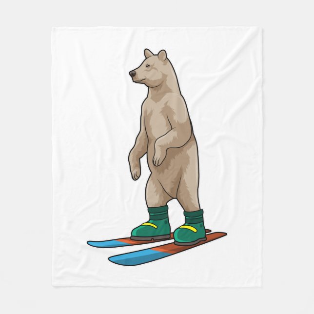 Manta Polar Bear as Skier with Ski (Anverso)