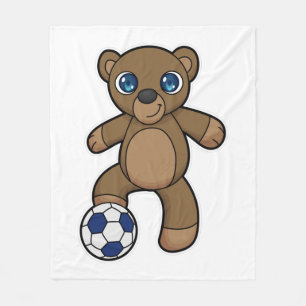 Manta Polar Bear as Soccer player with Soccer ball