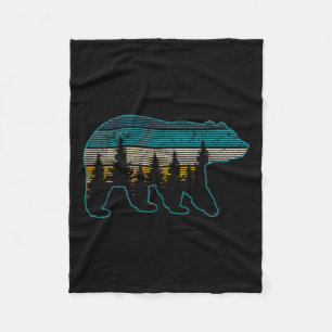 Manta Polar Bear Nature Grizzly Brown Black Bear Senderismo Hu