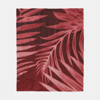 Manta Polar Beautiful abstract color pink and red flowers on b