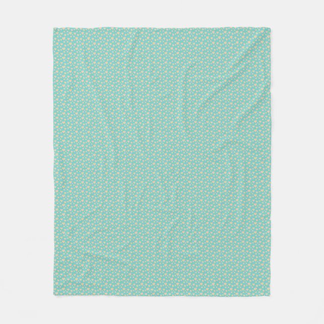Manta Polar Beautiful blue hearts fleece blanket (Anverso)