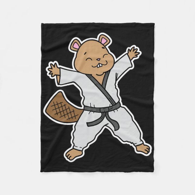 Manta Polar Beaver hace Karate (Anverso)