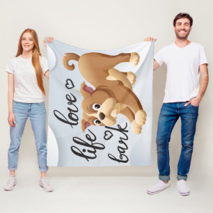 Manta Polar Bebé abierto - Perro