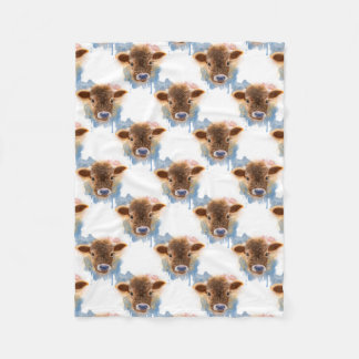 Manta Polar Bebé Adorable Calf Baby Blanket