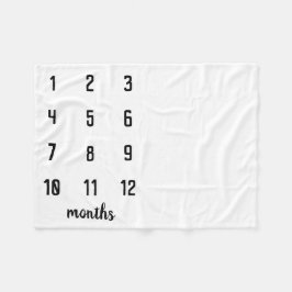 Manta Polar Bebé blanco clásico