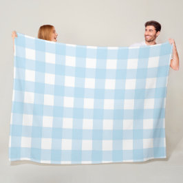 Manta Polar Bebé Blue Plaid 60x80 Fleece Blanket