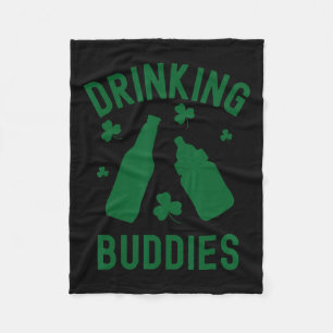 Manta Polar Bebe Buddies St Patrick's Day Shamrock Beer Da