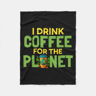 Manta Polar Bebe café por el día del planeta tierra cafeína