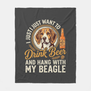 Manta Polar Bebe Cerveza Beagle Perro Cerveza Artesanal Botell