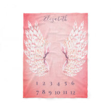 Bebé chica Ángel Rosa Ala Mensual