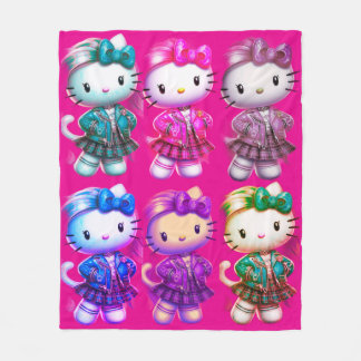 Manta Polar Bebé chica de escuela Kitty Fleece Blanket