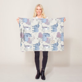 Manta Polar Bebé de arte Woodland