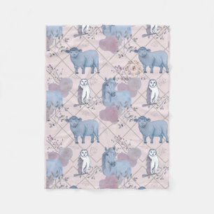 Manta Polar Bebé de arte Woodland