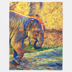 Manta Polar bebé elefante de smartmix animal