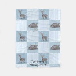 Manta Polar Bebé en el tema de vacaciones de invierno