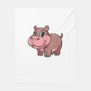 Manta Polar Bebé lindo Hippo Moo Deng Tank Top_1