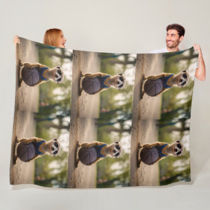 Manta Polar Bebé Meerkat Basketball Player,