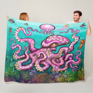 Manta Polar Bebé Octopus Fleece Blanket
