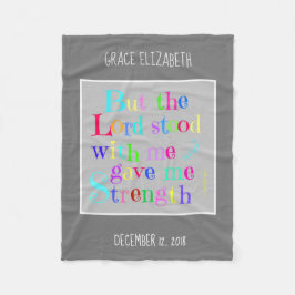 Manta Polar Bebé personalizado, con verso de Timothy (arco iri