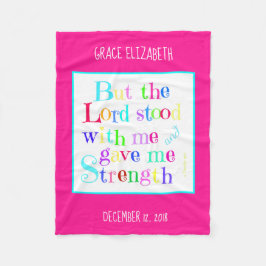 Manta Polar Bebé personalizado, con verso de Timothy (arco iri