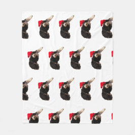 Manta Polar Beberdoodle festividad y lindo con sombrero de San