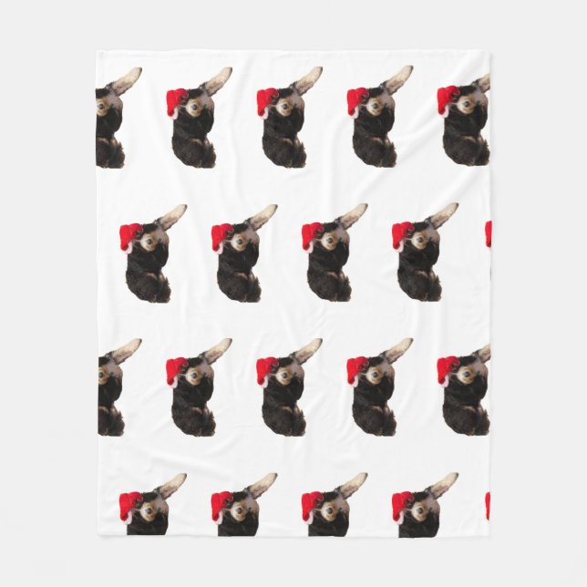 Manta Polar Beberdoodle festividad y lindo con sombrero de San (Anverso)