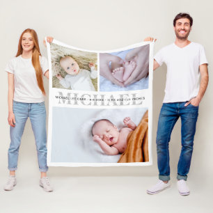 Manta Polar Bebés Estrellas Personalizados Montañas personaliz