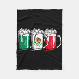 Manta Polar Bebida Bandera Mexicana México Cinco De Mayo Hombr