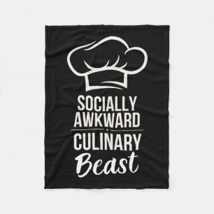 Manta Polar Bebida culinaria incómoda Graciosa Cocinera Ki