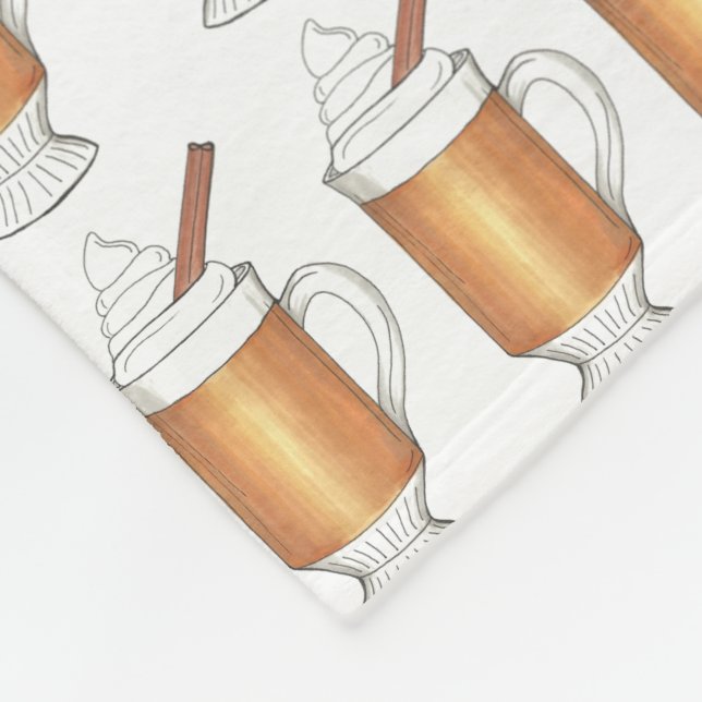 Manta Polar Bebida de Navidades de invierno de vacaciones de r (Esquina)