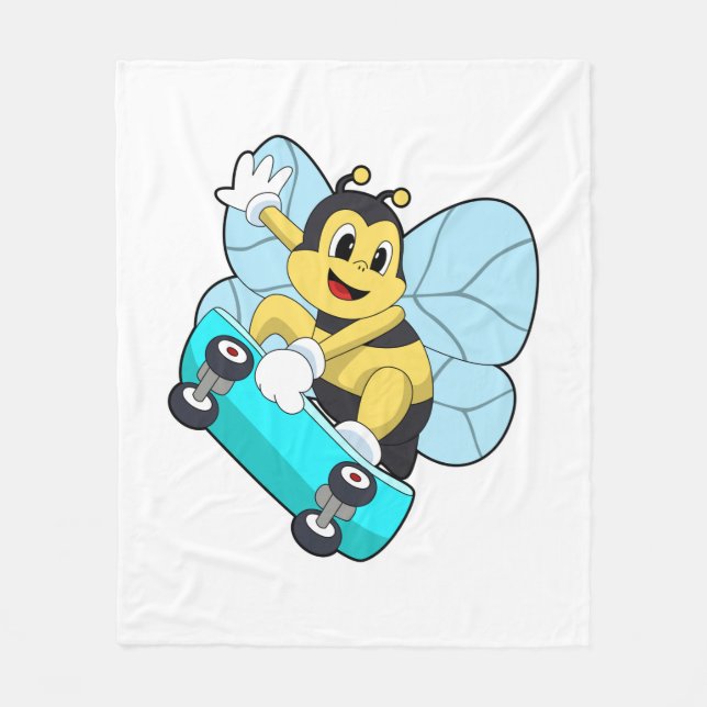 Manta Polar Bee as Skater con Skateboard (Anverso)