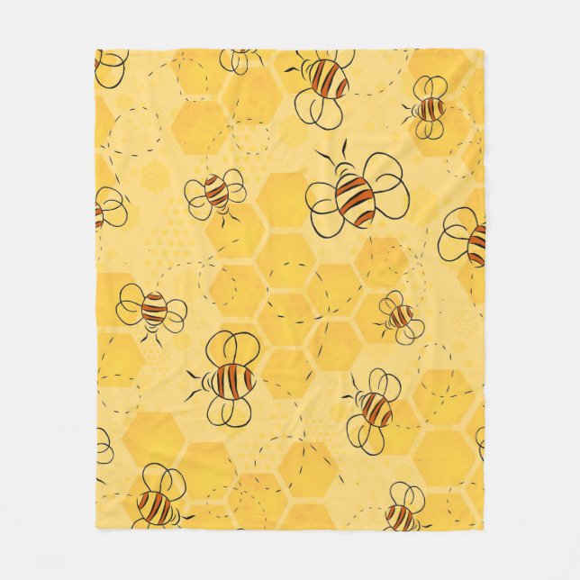 Manta Polar Bee Buzzing Honey Bees Cute (Anverso)