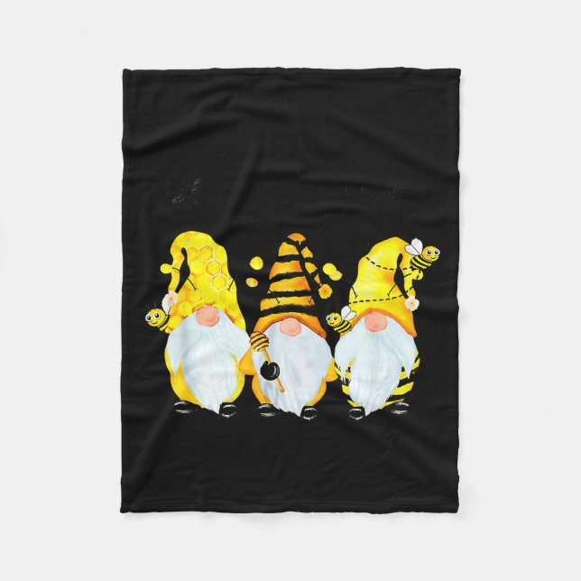 Manta Polar Bee Happy Bee Gnome Spring  (Anverso)