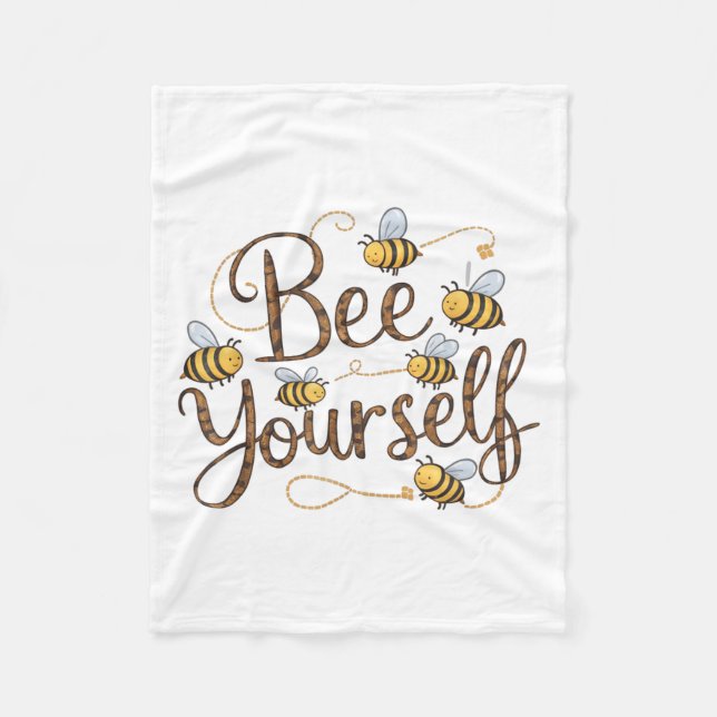 Manta Polar Bee Yourself Motivational Funny  (Anverso)