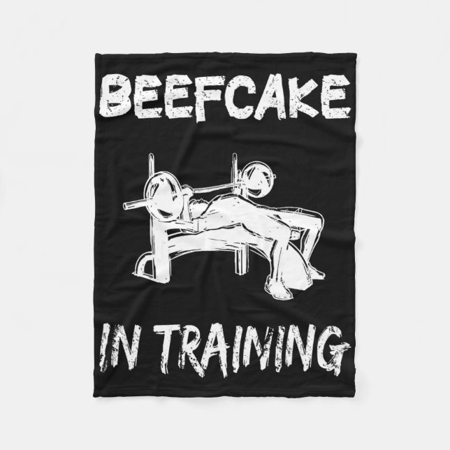 Manta Polar Beefakes En Formación Gym Musée Funny Bodybuilding (Anverso)