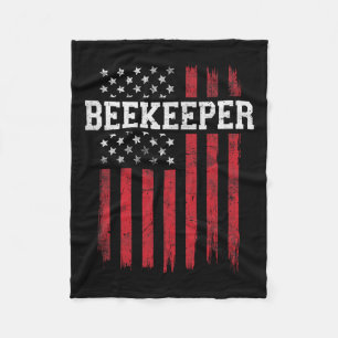 Manta Polar Beekeeper Bandera Americana Usa Patriotic
