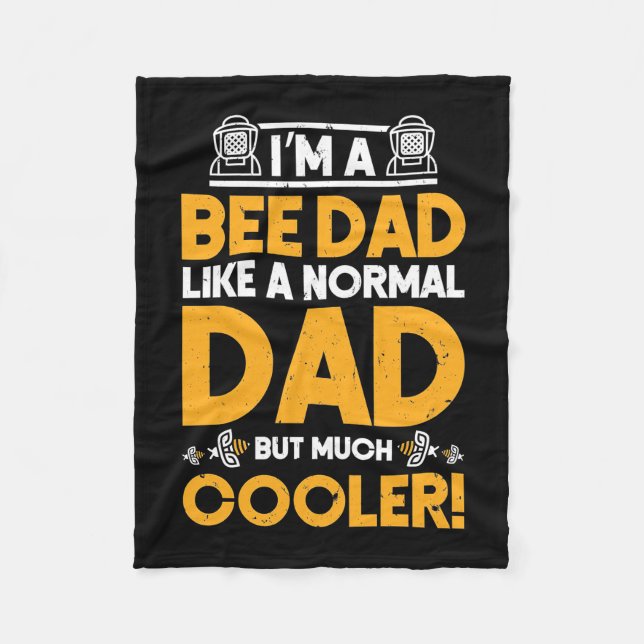 Manta Polar Beekeeper Gift | Soy Un Papá Abeja (Anverso)